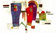 Wassily Kandinsky ackompanjerad kontrast oil painting on canvas